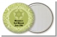 Jewish Star of David Sage Green - Personalized Bar / Bat Mitzvah Pocket Mirror Favors thumbnail