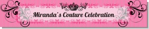 Juicy Couture Inspired - Personalized Birthday Party Banners