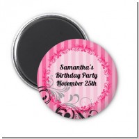 Juicy Couture Inspired - Personalized Birthday Party Magnet Favors