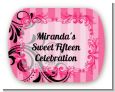 Juicy Couture Inspired - Personalized Birthday Party Rounded Corner Stickers thumbnail