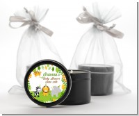 Jungle Party - Baby Shower Black Candle Tin Favors