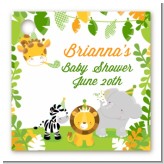 Jungle Party - Personalized Baby Shower Card Stock Favor Tags