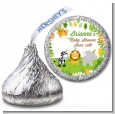 Jungle Party - Hershey Kiss Baby Shower Sticker Labels thumbnail