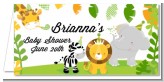 Jungle Party - Personalized Baby Shower Place Cards