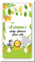 Jungle Party - Custom Rectangle Baby Shower Sticker/Labels