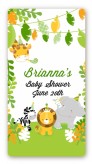 Jungle Party - Custom Rectangle Baby Shower Sticker/Labels