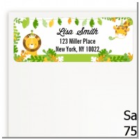 Jungle Party - Baby Shower Return Address Labels