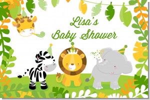 Jungle Party - Personalized Baby Shower Placemats