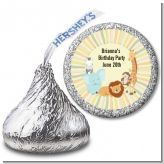 Jungle Safari Party - Hershey Kiss Birthday Party Sticker Labels