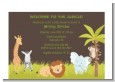 Jungle Safari Party - Baby Shower Petite Invitations thumbnail