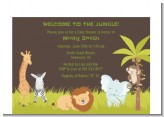 Jungle Safari Party - Baby Shower Petite Invitations