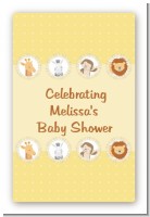 Jungle Safari Party - Custom Large Rectangle Baby Shower Sticker/Labels