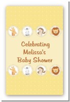 Jungle Safari Party - Custom Large Rectangle Baby Shower Sticker/Labels