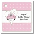 Just Married - Personalized Bridal Shower Card Stock Favor Tags thumbnail