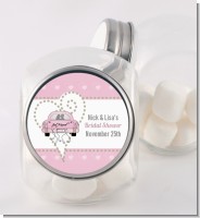 Just Married - Personalized Bridal Shower Candy Jar