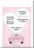 Just Married - Bridal Shower Petite Invitations