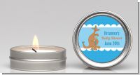 Kangaroo Blue - Baby Shower Candle Favors