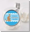 Kangaroo Blue - Personalized Baby Shower Candy Jar thumbnail