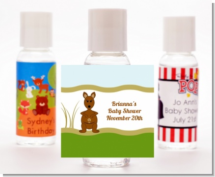 Kangaroo - Personalized Baby Shower Hand Sanitizers Favors