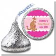 Kangaroo Pink - Hershey Kiss Baby Shower Sticker Labels thumbnail