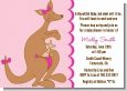 Kangaroo Pink - Baby Shower Invitations thumbnail