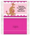 Kangaroo Pink - Personalized Popcorn Wrapper Baby Shower Favors thumbnail