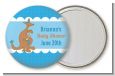 Kangaroo Blue - Personalized Baby Shower Pocket Mirror Favors thumbnail
