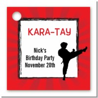 Karate Kid - Personalized Birthday Party Card Stock Favor Tags
