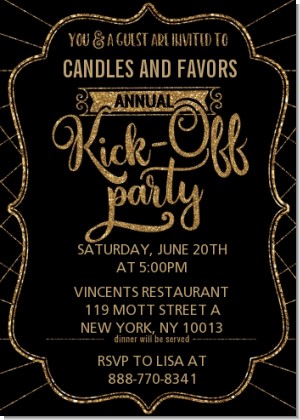 Kick Off Party - Invitations