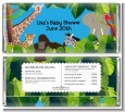 King of the Jungle Safari - Personalized Baby Shower Candy Bar Wrappers thumbnail