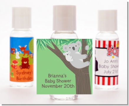 Koala Bear - Personalized Baby Shower Hand Sanitizers Favors