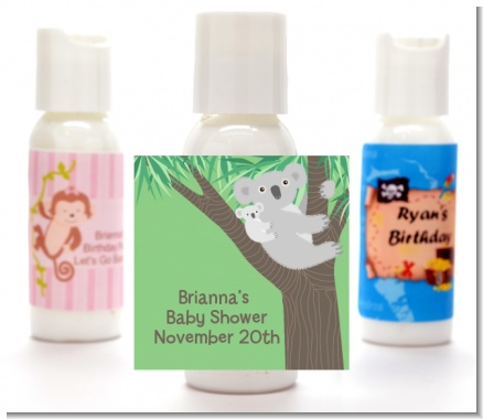 Koala Bear - Personalized Baby Shower Lotion Favors