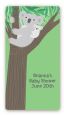 Koala Bear - Custom Rectangle Baby Shower Sticker/Labels thumbnail