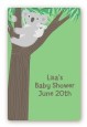 Koala Bear - Custom Large Rectangle Baby Shower Sticker/Labels thumbnail