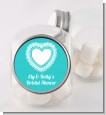 Lace of Hearts - Personalized Bridal Shower Candy Jar thumbnail