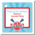Lacrosse - Personalized Birthday Party Card Stock Favor Tags thumbnail