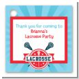 Lacrosse - Personalized Birthday Party Card Stock Favor Tags thumbnail
