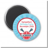 Lacrosse - Personalized Birthday Party Magnet Favors