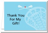 Lacrosse - Birthday Party Thank You Cards