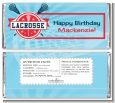 Lacrosse - Personalized Birthday Party Candy Bar Wrappers thumbnail