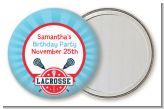 Lacrosse - Personalized Birthday Party Pocket Mirror Favors