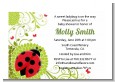 Ladybug - Baby Shower Petite Invitations thumbnail