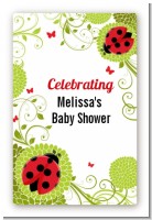 Ladybug - Custom Large Rectangle Baby Shower Sticker/Labels