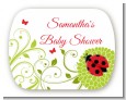 Ladybug - Personalized Baby Shower Rounded Corner Stickers thumbnail