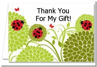 Ladybug - Baby Shower Thank You Cards