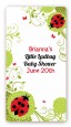 Ladybug - Custom Rectangle Baby Shower Sticker/Labels thumbnail