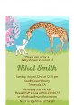 Lamb & Giraffe - Baby Shower Petite Invitations thumbnail