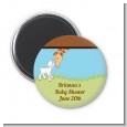 Lamb & Giraffe - Personalized Baby Shower Magnet Favors thumbnail