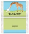 Lamb & Giraffe - Personalized Popcorn Wrapper Baby Shower Favors thumbnail