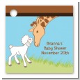 Lamb & Giraffe - Personalized Baby Shower Card Stock Favor Tags thumbnail